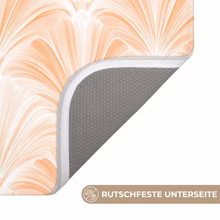 Waaier - Patroon - Perzik Badmat middel 997 -USP_AntislipDE