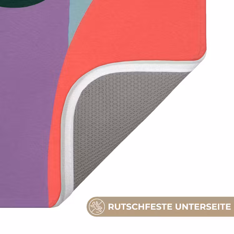 Kleurvakken - Recht - Rond - Abstract Badmat middel -USP_AntislipDE