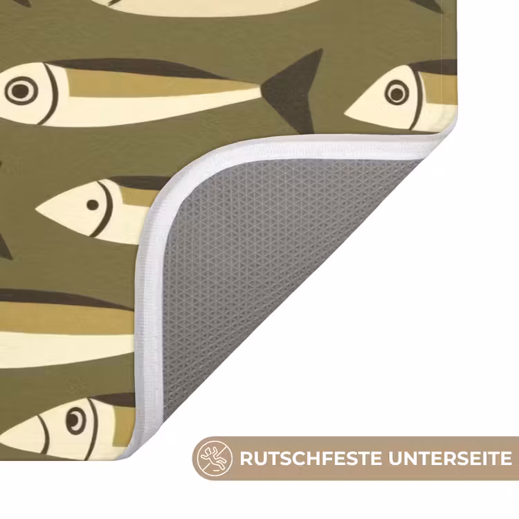 Vis - Patroon - Groen Badmat middel 997 -USP_AntislipDE