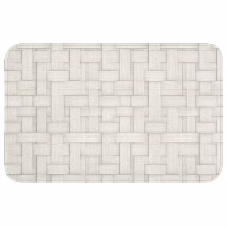 Vlechtwerk - Banen - Beige Badmat middel 997 -3d