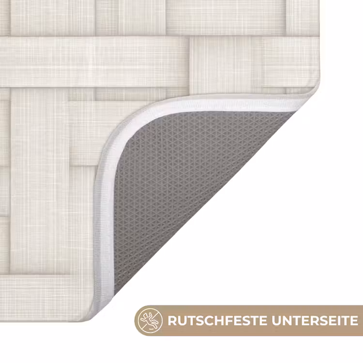 Vlechtwerk - Banen - Beige Badmat middel 997 -USP_AntislipDE