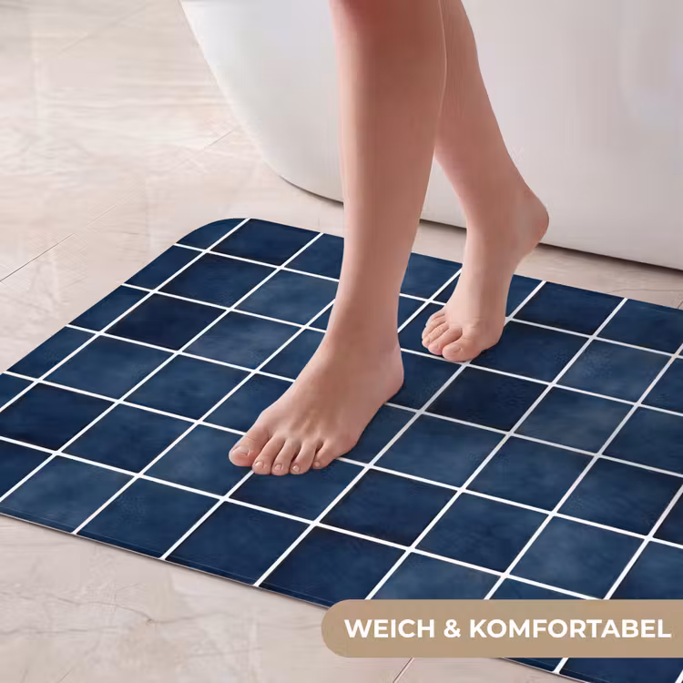 Tegel - Modern - Blauw Badmat middel 997 -USP_ZachtDE