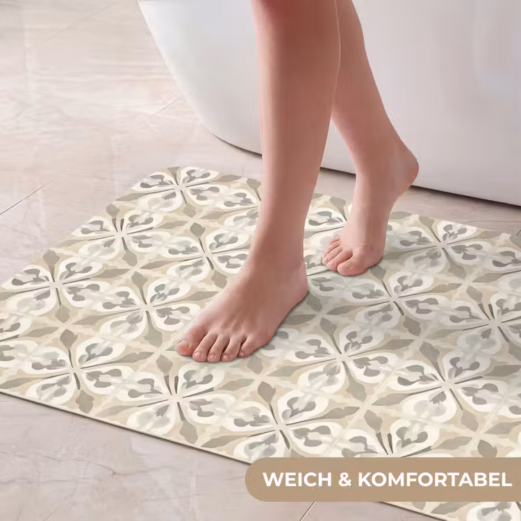 Tegel - Motief - Beige Badmat middel 997 -USP_ZachtDE