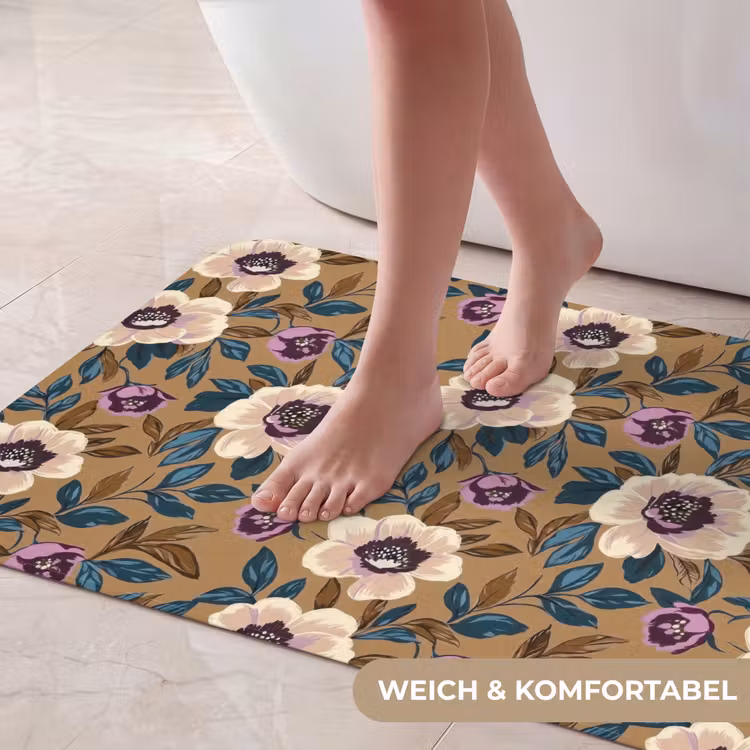 Floraal - Stilleven - Kleurrijk Badmat middel 997 -USP_ZachtDE