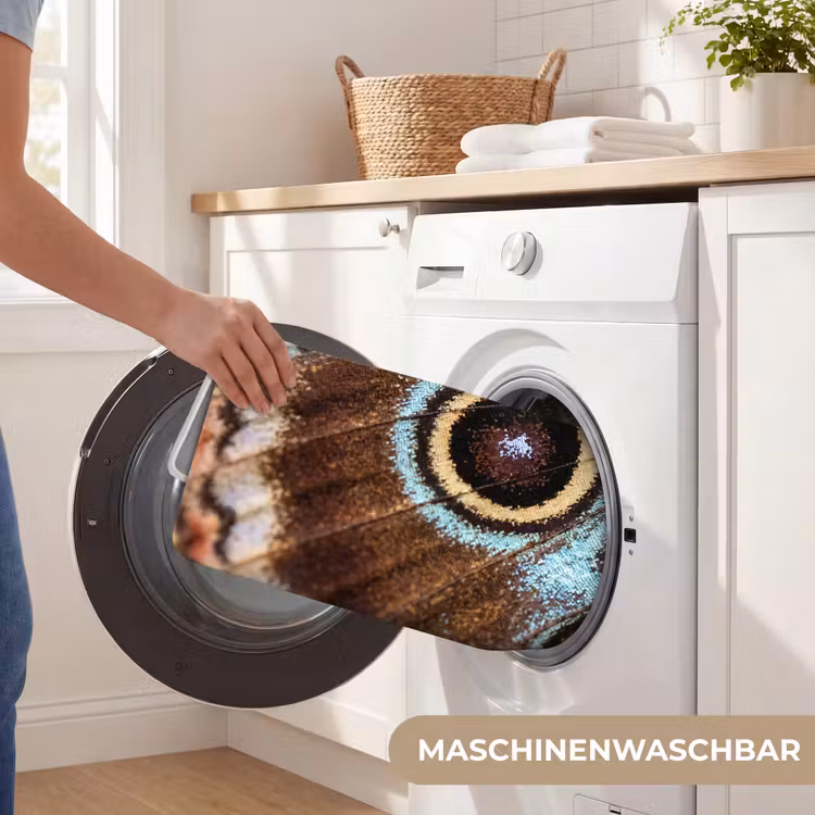 Vleugels - Vlinder - Blauw Badmat middel -USP_WasbaarDE