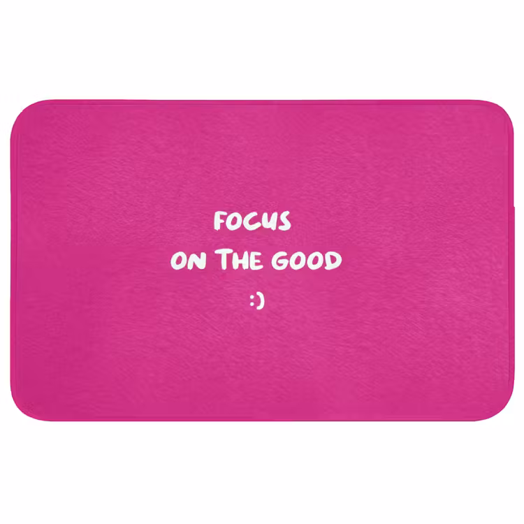 Focus - Smiley - Roze Badmat middel -3d