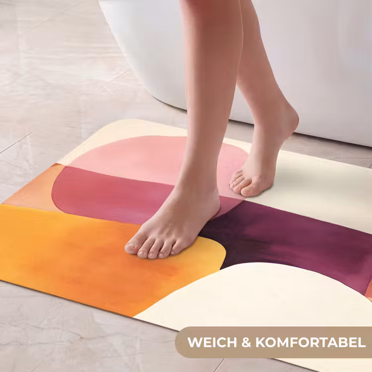 Vormen - Abstract - Kleurrijk Badmat middel -USP_ZachtDE