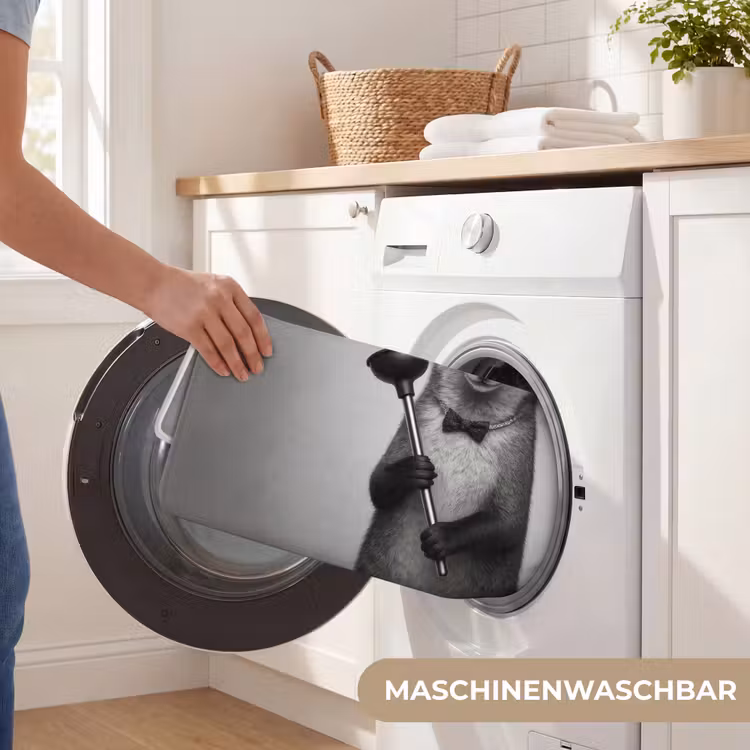 Vos - WC-ontstopper - Zwart - Wit Badmat middel -USP_WasbaarDE