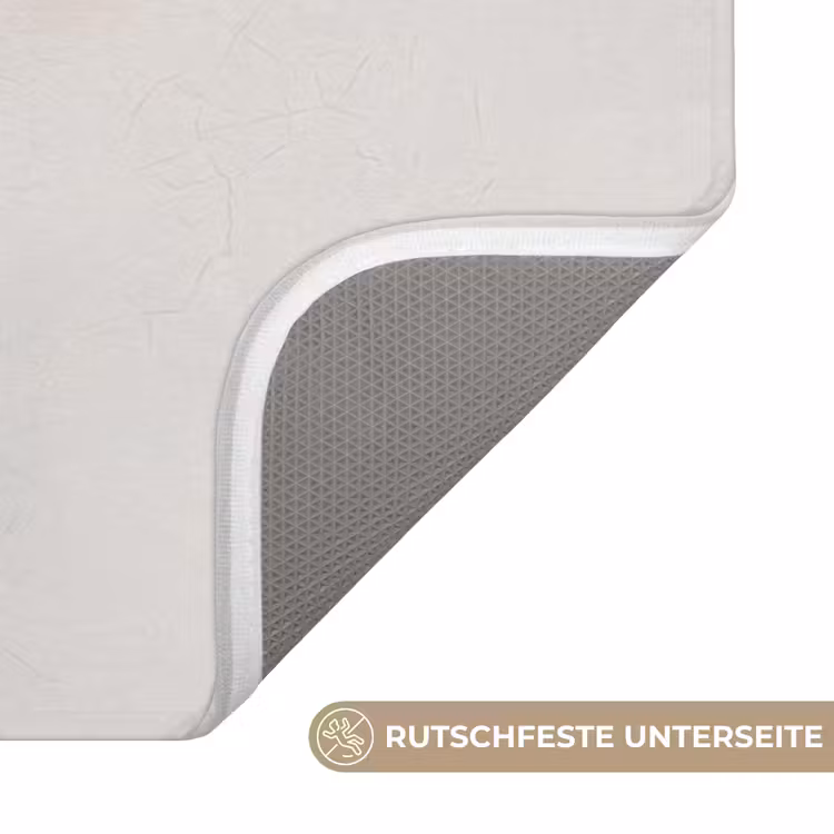 Vrouw - Cirkels - Beige Badmat middel -USP_AntislipDE