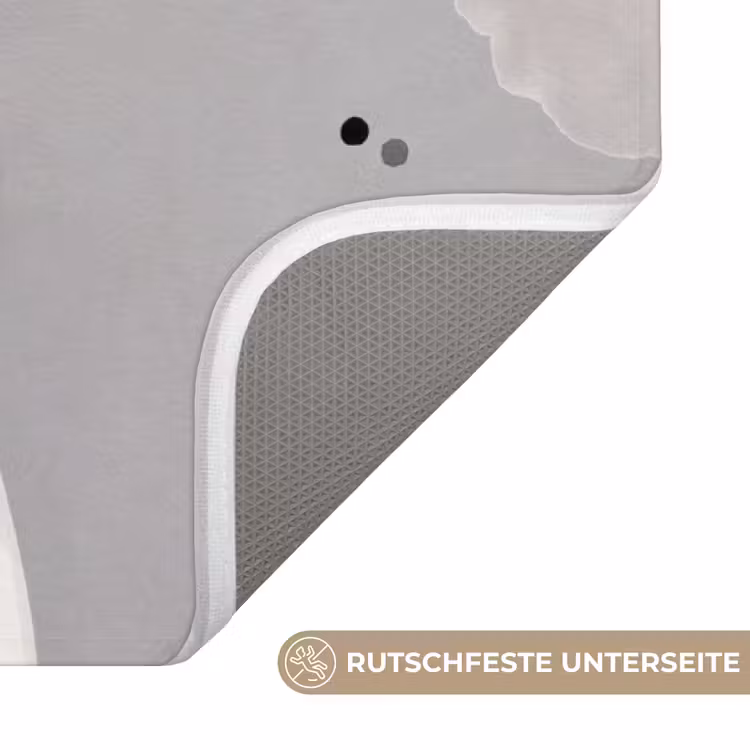Vrouw - Wolk - Grijs Badmat middel -USP_AntislipDE