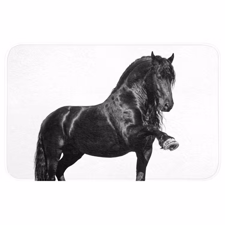 Fries - Hengst - Modern Badmat middel -3d