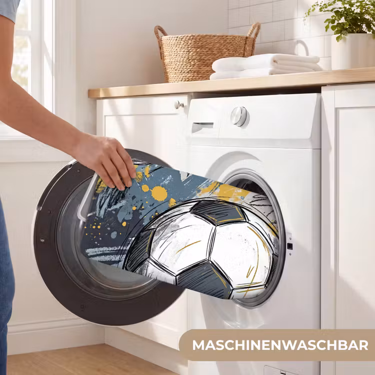 Voetbal - Abstract - Sport - Kleurrijk Badmat middel -USP_WasbaarDE