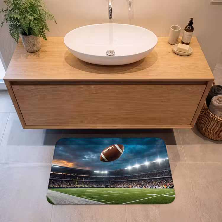 Football - Bal - Stadion - Sport Badmat middel -sfeer1