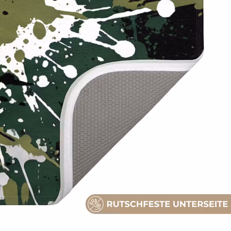 Voetbal - Verf - Spetters - Groen Badmat middel -USP_AntislipDE