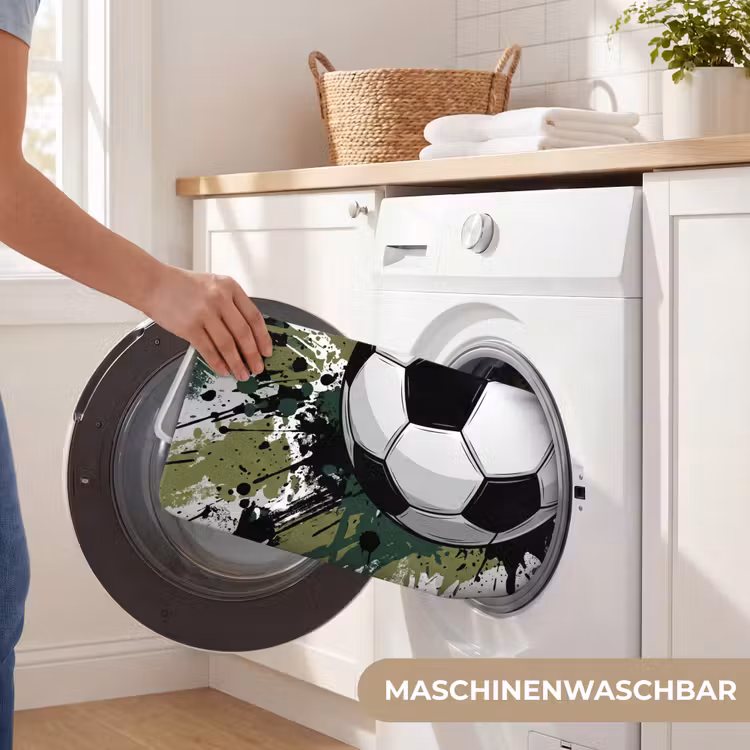 Voetbal - Verf - Spetters - Groen Badmat middel -USP_WasbaarDE