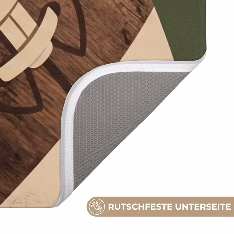 Football - Hout - Sport - Groen Badmat middel -USP_AntislipDE
