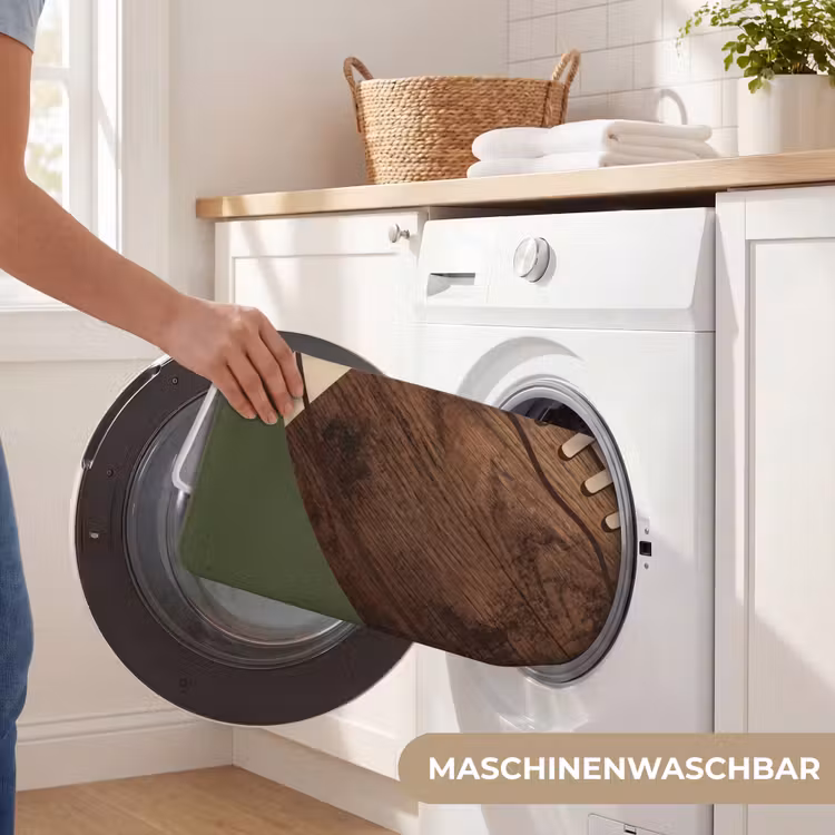 Football - Hout - Sport - Groen Badmat middel -USP_WasbaarDE