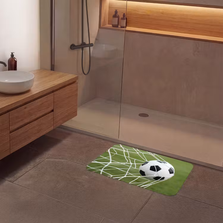 Voetbal - Goal - Net - Sport Badmat middel -sfeer2