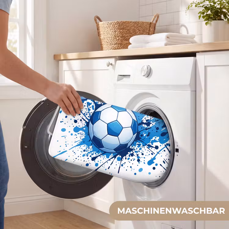 Voetballen - Verf - Sport - Blauw Badmat middel -USP_WasbaarDE