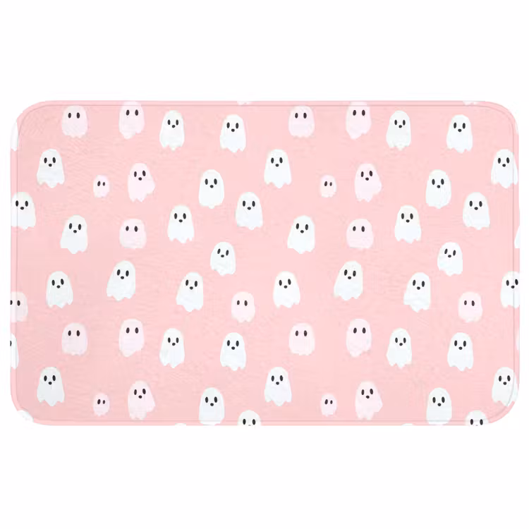 Spookjes - Patroon - Roze Badmat middel 997 -3d
