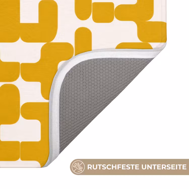 Geel - Beige - Patroon Badmat middel 997 -USP_AntislipDE