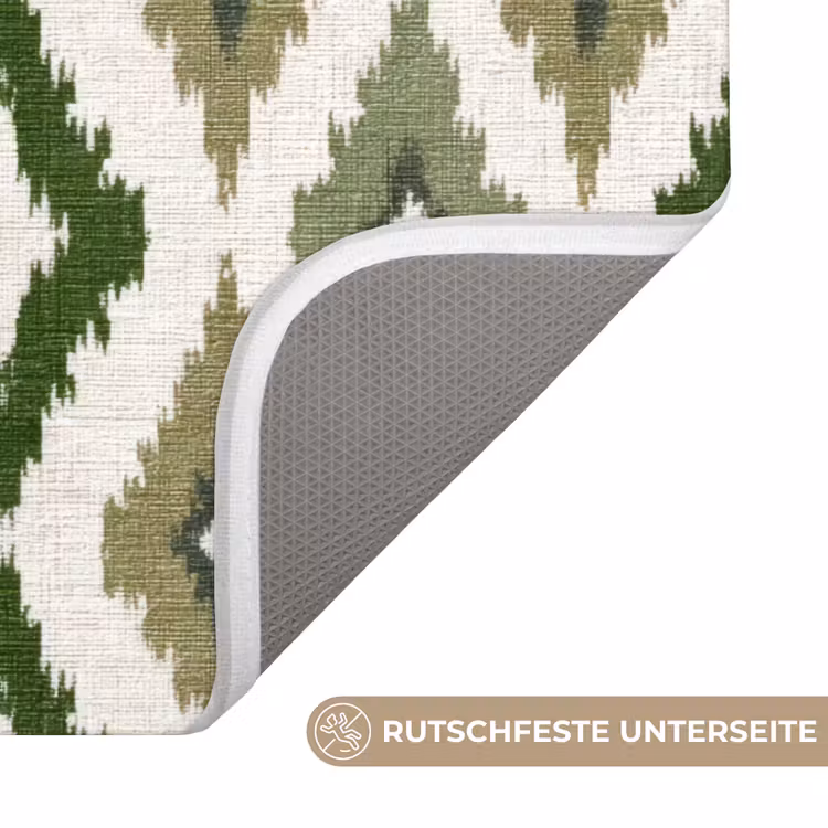 Geografisch - Ruitmotief - Groen Badmat middel 997 -USP_AntislipDE