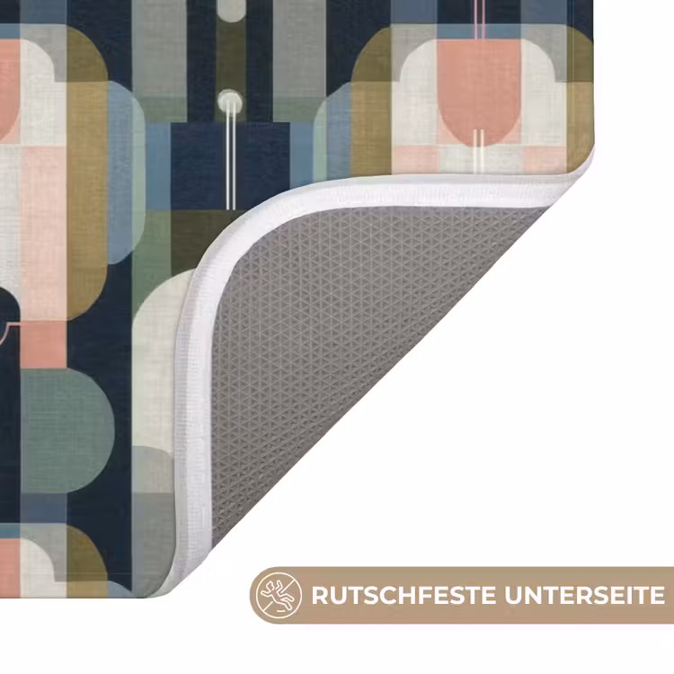 Geografisch - Modern - Kleurrijk Badmat middel 997 -USP_AntislipDE