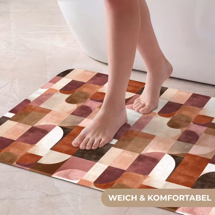 Geometrie - Modern - Retro Badmat middel 997 -USP_ZachtDE