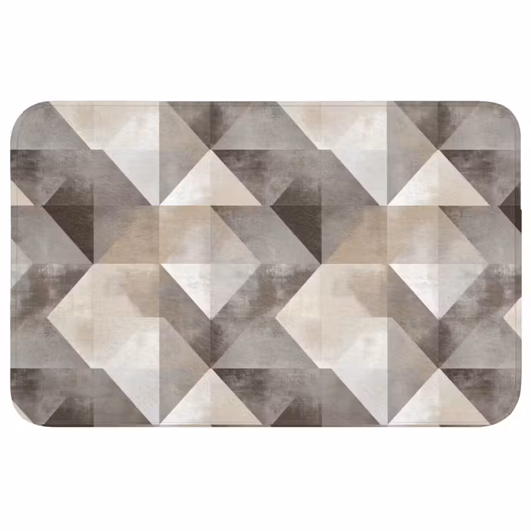 Geometrisch - Motief - Aardetinten Badmat middel 997 -3d
