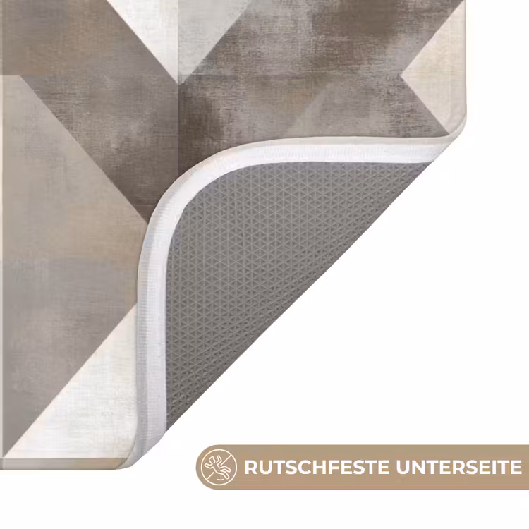 Geometrisch - Motief - Aardetinten Badmat middel 997 -USP_AntislipDE