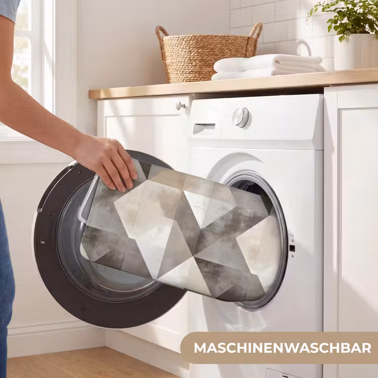 Geometrisch - Motief - Aardetinten Badmat middel 997 -USP_WasbaarDE