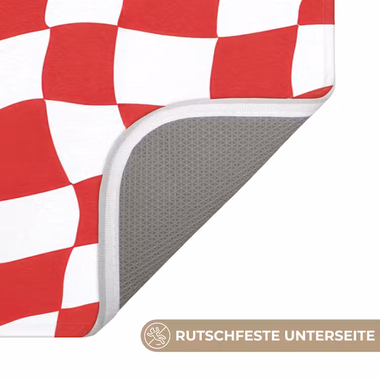 Golvend - Patroon - Rood Badmat middel 997 -USP_AntislipDE