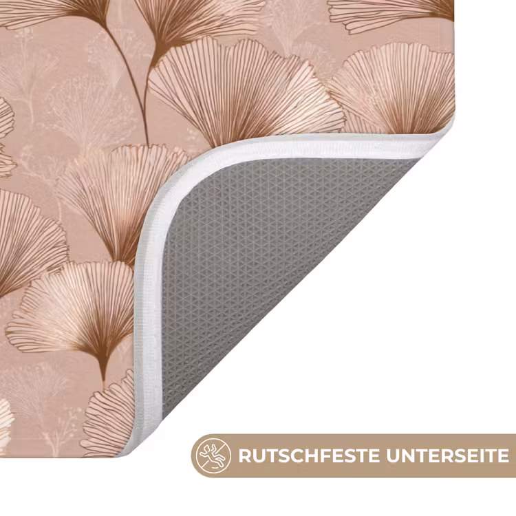 Ginkgo - Patroon - Roze Badmat middel 997 -USP_AntislipDE
