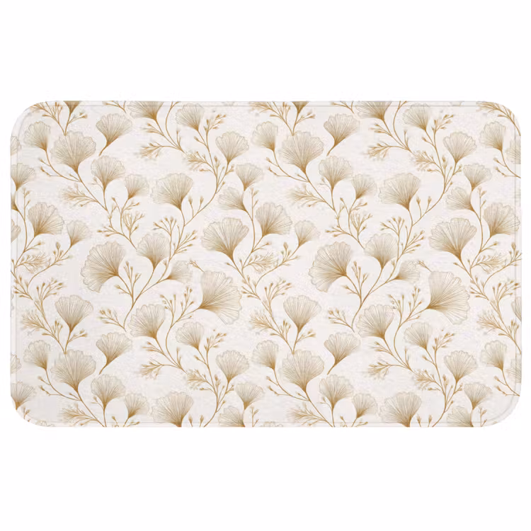 Ginkgo - Takken - Goud Badmat middel 997 -3d