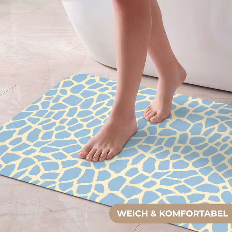 Giraf - Modern - Blauw Badmat middel 997 -USP_ZachtDE