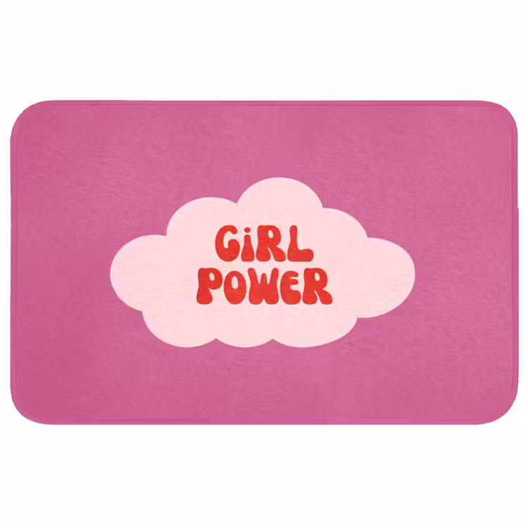 Girl power - Wolk - Roze Badmat middel -3d