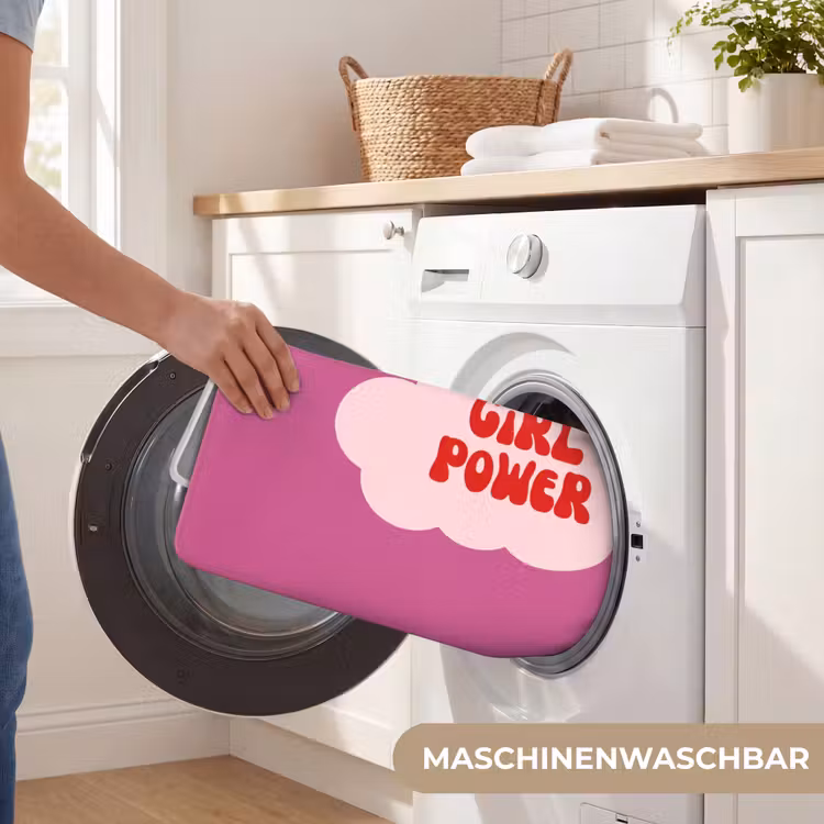 Girl power - Wolk - Roze Badmat middel -USP_WasbaarDE