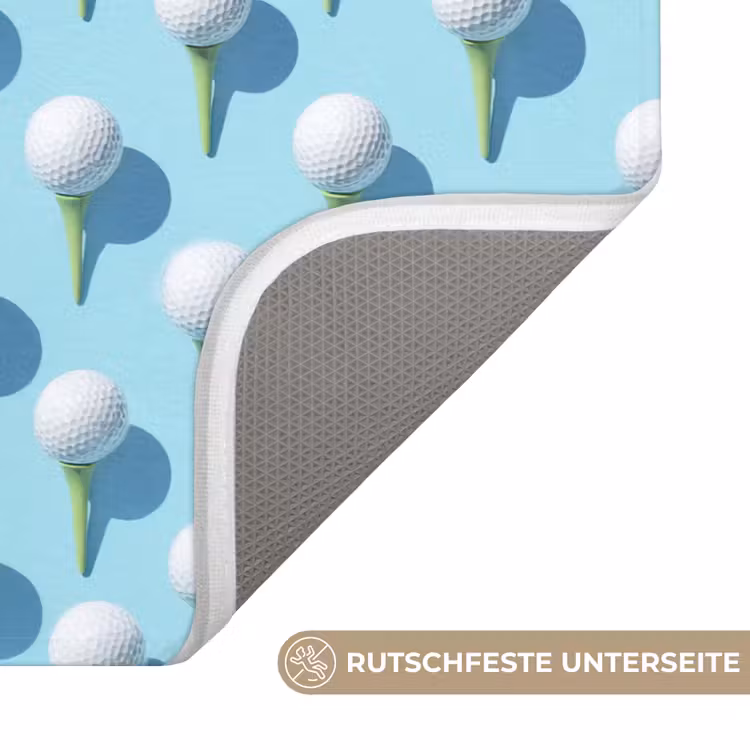 Golf - Ballen - Blauw Badmat middel 997 -USP_AntislipDE