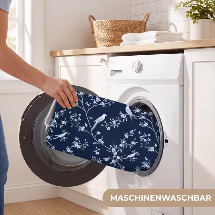 Grafisch - Bloesemtak - Blauw Badmat middel 997 -USP_WasbaarDE