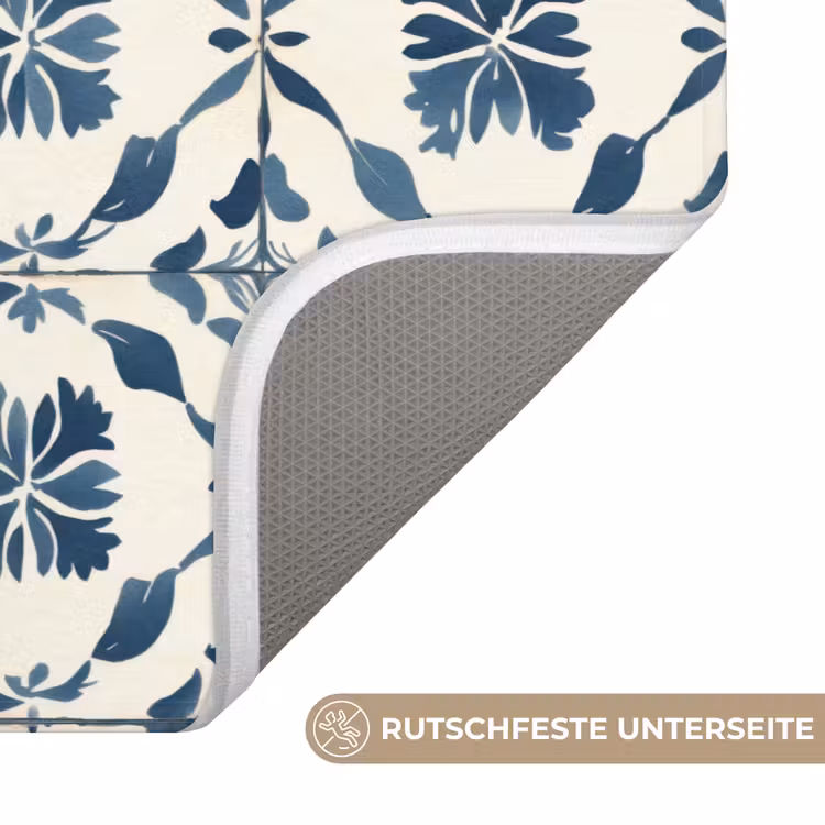 Grafisch - Tegel - Blauw Badmat middel 997 -USP_AntislipDE