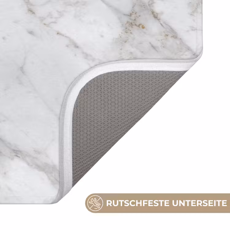 Grijs - Wit - Marmer Badmat middel 997 -USP_AntislipDE