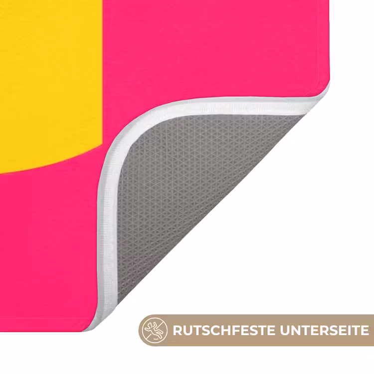 Dream big - Roze - Geel - Minimalistisch Badmat middel -USP_AntislipDE