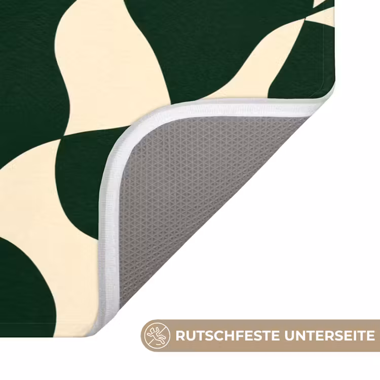 Groen - Organische vlakken - Crème Badmat middel 997 -USP_AntislipDE