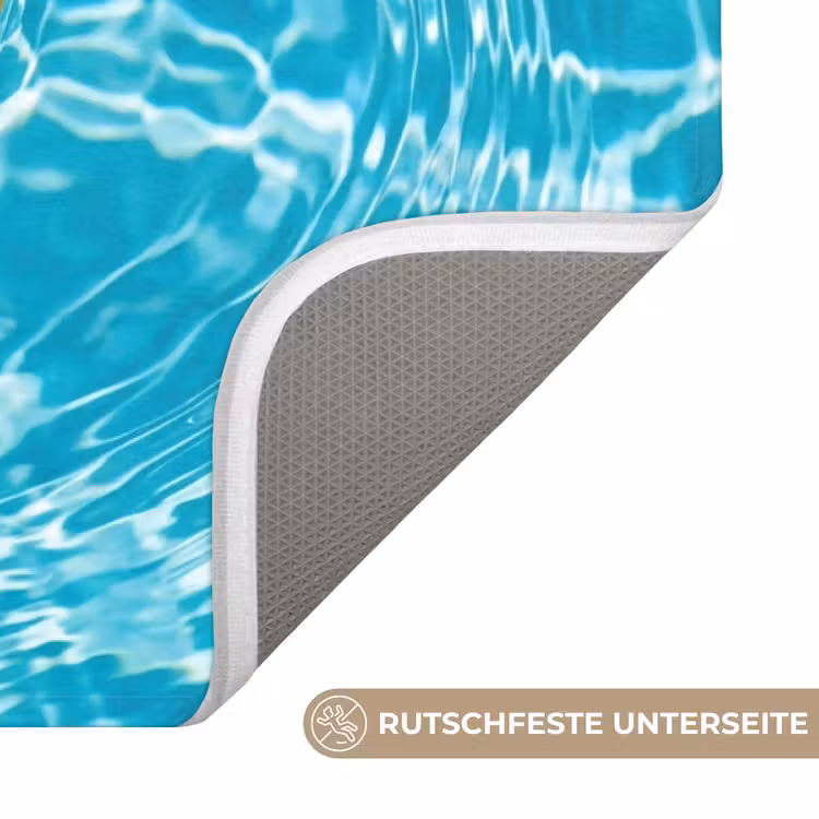 Badeend - Dobberen - Blauw Badmat middel -USP_AntislipDE