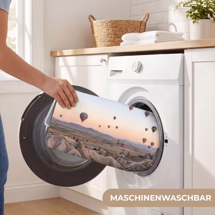 Luchtballonnen - Rotsen - Zonsopgang Badmat middel -USP_WasbaarDE