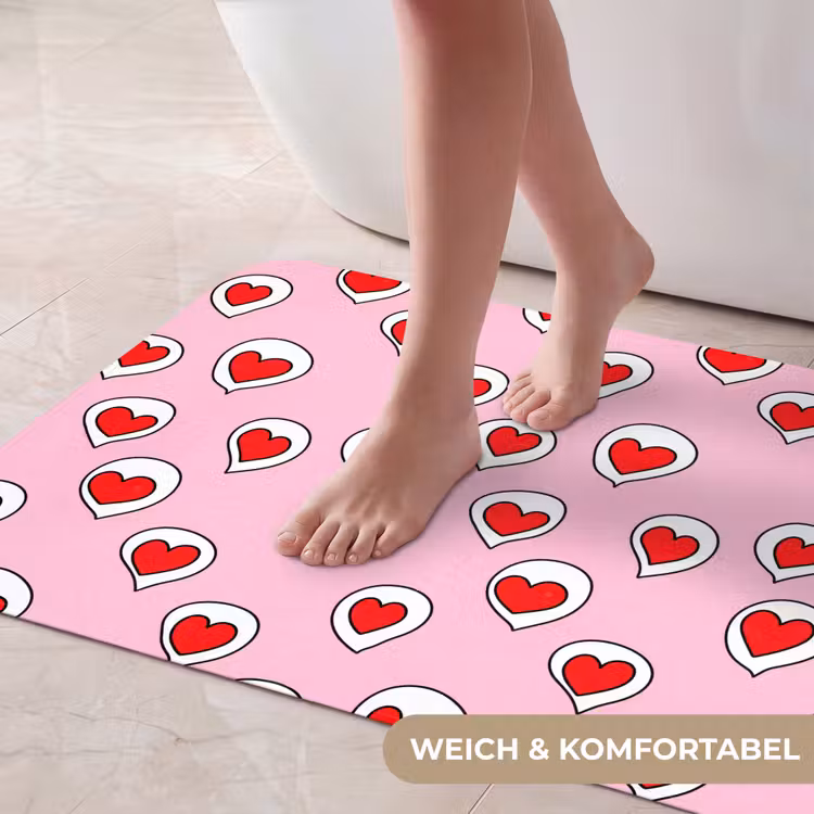 Hartjes - Patroon - Rood Badmat middel 997 -USP_ZachtDE