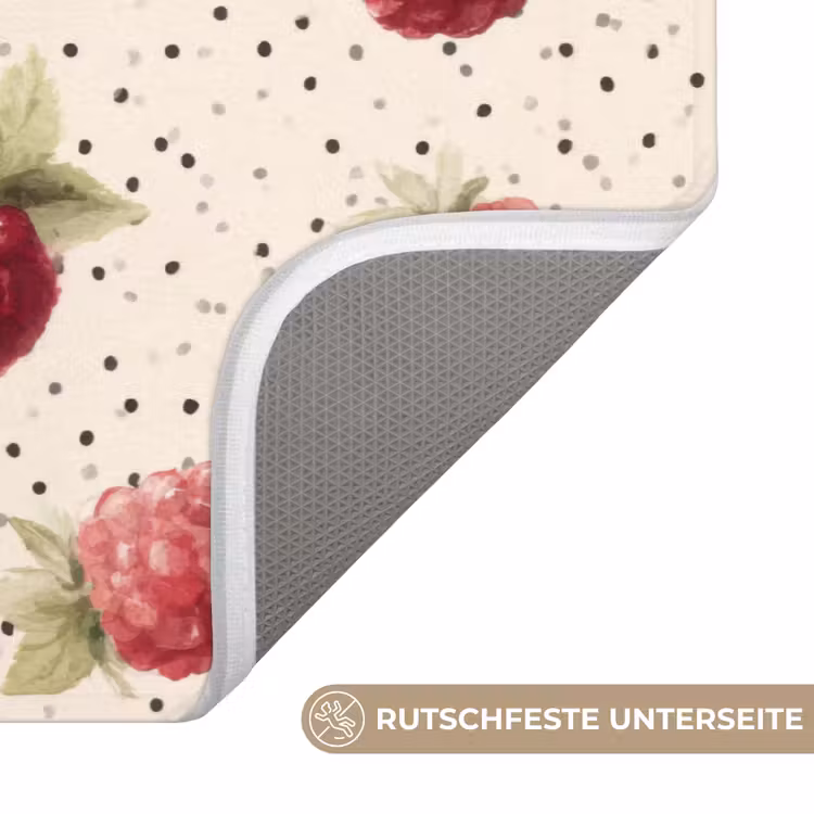 Framboos - Stippen - Rood Badmat middel 997 -USP_AntislipDE