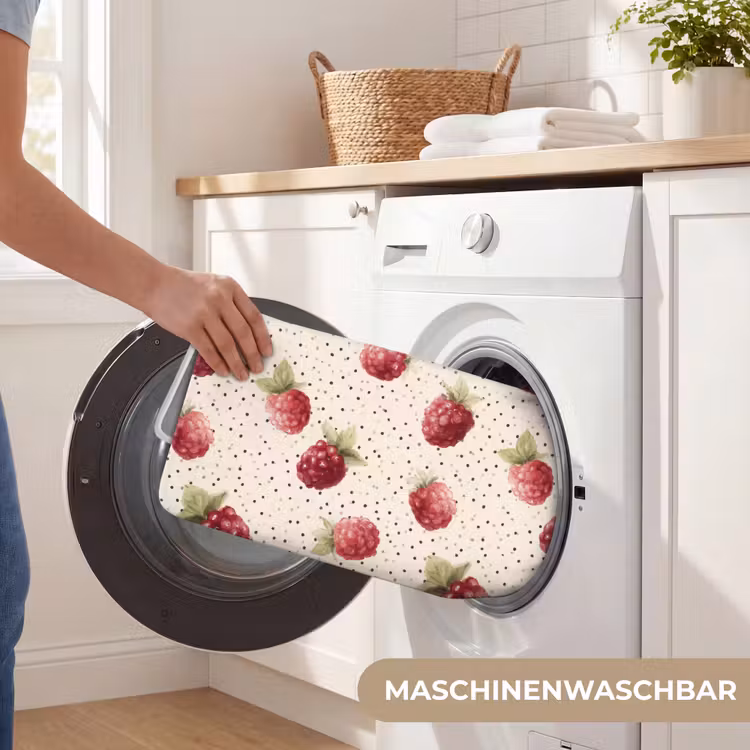Framboos - Stippen - Rood Badmat middel 997 -USP_WasbaarDE
