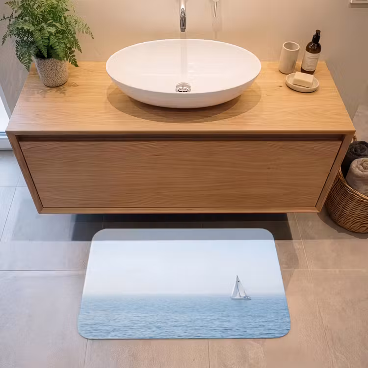 Horizon - Zeilboot - Zee Badmat middel -sfeer1