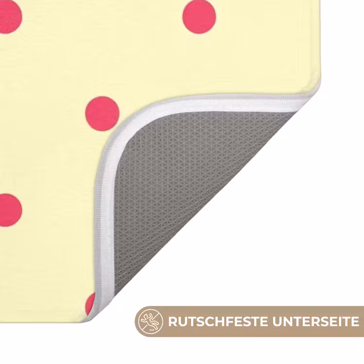 Nice - Stippen - Roze - Geel Badmat middel -USP_AntislipDE